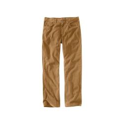 Carhartt Men's Rugged Flex Relaxed Fit Canvas 5 Pocket Work Pants, Hickory SKU - 696116