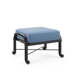 Outdoor Deluxe Ottoman Cushion - Rain Dove, 24"W x 24"D - Frontgate