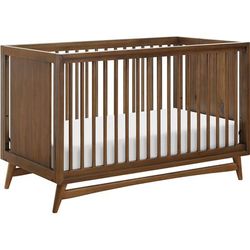 Babyletto Peggy 3-in-1 Convertible Crib w/Toddler Bed Conversion Kit - Natural Walnut