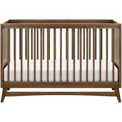 Babyletto Peggy 3-in-1 Convertible Crib w/Toddler Bed Conversion Kit - Natural Walnut