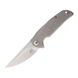 Liong Mah Designs Tempest Titanium Framelock Folding Knife3.75inTitanium Handle LMDT1