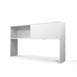 Pro-Linea Hutch w/ Sliding Door in White - Bestar 120520-1117