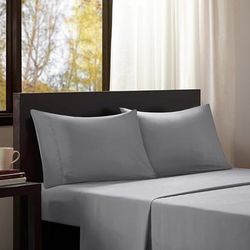 Intelligent Design Microfiber Twin XL Sheet Set in Grey - Olliix ID20-133