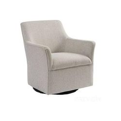 Madison Park Augustine Swivel Glider Chair in Cream - Olliix MP103-0602