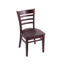 "Holland Hampton 3140 18" Chair /w Dark Cherry Finish, Dark Cherry Seat 314018DCDC"