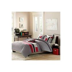 Mi Zone Pipeline Twin/Twin XL Comforter Set in Red - Olliix MZ10-188