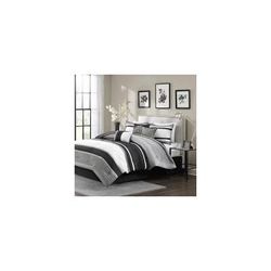 Madison Park Blaire King 7 Piece Comforter Set in Grey - Olliix MP10-949