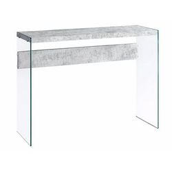 Accent Table / Console / Entryway / Narrow / Sofa / Living Room / Bedroom / Tempered Glass / Laminate / Grey / Clear / Contemporary / Modern - Monarch Specialties I 3232