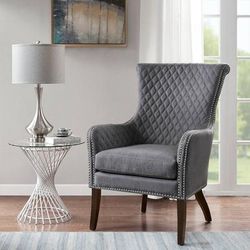 Madison Park Heston Accent Chair in Grey - Olliix MP100-0617