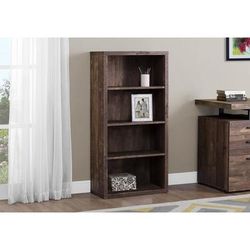 "Bookshelf / Bookcase / Etagere / 5 Tier / 48"H / Office / Bedroom / Laminate / Brown / Contemporary / Modern - Monarch Specialties I 7404"
