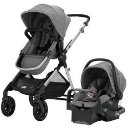 Evenflo Pivot Xpand Modular Travel System with SafeMax Infant Car Seat - Percheron