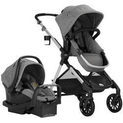 Evenflo Pivot Xpand Modular Travel System with SafeMax Infant Car Seat - Percheron