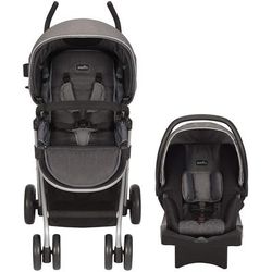 Evenflo Sibby Travel System with LiteMax 35 Infant Car Seat - Highline Gray