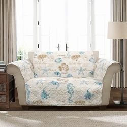 Harbor Life Furniture Protector Blue/Taupe Single Love Seat - Lush Decor 16T002515