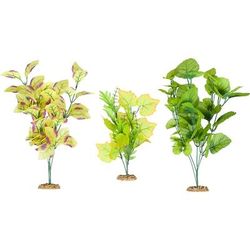 Imagitarium Background Plant Multi-Pack Silk Aquarium Plants, Medium
