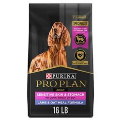 Sensitive Skin and Sensitive Stomach Formula, Lamb and Oat Meal Dry Dog Food, 16 lbs.