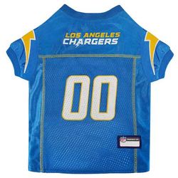 NFL AFC West Mesh Jersey For Dogs, XX-Large, Los Angeles Chargers, Blue / White