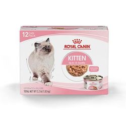 Feline Health Nutrition Kitten Thin Slices in Gravy Canned Cat Food Multipack, 3 oz., Count of 12, 12 CT