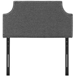 Laura Twin Upholstered Fabric Headboard MOD-5390-GRY