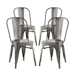 Promenade Dining Side Chair Set of 4 EEI-2750-GME-SET