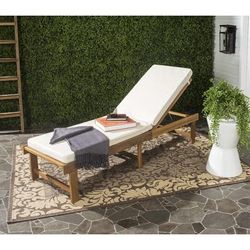 Inglewood Chaise Lounge Chair in Natural/Beige - Safavieh PAT6723A