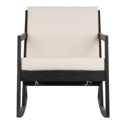 Vernon Rocking Chair in Black/White - Safavieh PAT7013F