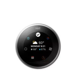 Google Nest Learning Thermostat, Silver
