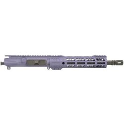Grid Defense Complete Upper Receiver 5.56mm 10.5 inch Carbine Length 4150 Steel M4 Barrel 1-7 Twist A2 Flash Hider Tactical Grape GD105E9GFR556GRP