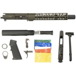 Ghost Firearms Complete Upper Receiver Pistol Lower Parts Kit 5.56mm 10.5in Carbine 4150 M4 Barrel 1-7 Twist 11in M-LOK Free Float Hand Guard Flash