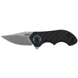 Zero Tolerance Small Galyean Folding Knife 1.8in CPM 20CV Clip Point Blade Carbon Fiber Front/Titanium Back Handle 0022