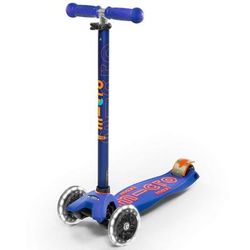 Micro Kickboard Maxi Deluxe LED Scooter - Blue