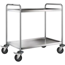 Chariot Inox 2 Plateaux Poids:18 Kg H Ht:950 Mm - B PRO