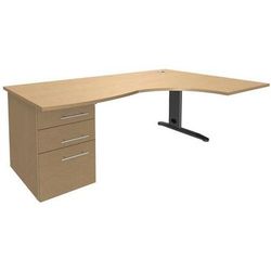 Bureau Asym. 180 Cm Retour Droit Av Caiss. Porteur T.1315 - Manutan Expert