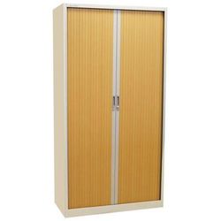 armoire à rideaux manutan 195x100x45 cm alu/hêtre