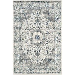 "Evoke Collection 2'-2" X 19' Rug in Ivory And Blue - Safavieh EVK220C-219"