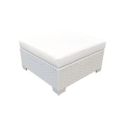 Monaco Ottoman in Sail White - TK Classics Tkc017B-O-White