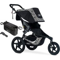 BOB Revolution Flex 3.0 Single Jogging Stroller Bundle - Lunar Black