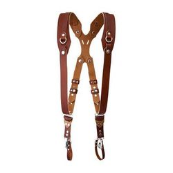 RL Handcrafts Clydesdale Pro Dual Leather Camera Harness (Medium, Tan) CLY102TAN