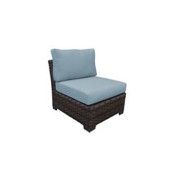 kathy ireland Homes & Gardens River Brook Armless Sofa in Tranquil - TK Classics Ki043B-As-Spa