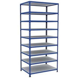 rayonnage d'archives rapid 2 1980x915x610 9 tab metal bleu