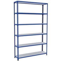 rayonnage d'archives rapid 2 1980x1220x305 6 tab metal bleu