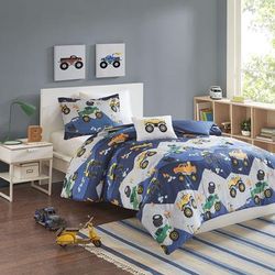 Mi Zone Kids Nash Twin Printed Comforter Set - Olliix MZK10-164