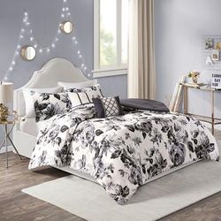 Intelligent Design Dorsey Twin/Twin XL Floral Print Comforter Set - Olliix ID10-1590