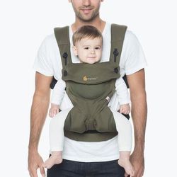 Ergobaby 360 Four Position Baby Carrier - Cool Air - Khaki Green