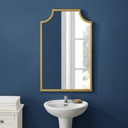 Aimee Bath Mirror Soft Gold - Crosley CF6200-GL