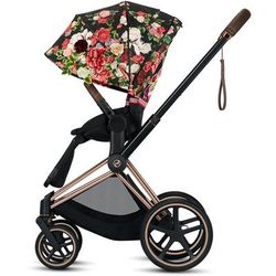 Cybex Priam & Cloud Q Travel System - Spring Blossom Dark