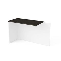 Pro-Concept Plus Return Table in White & Deep Grey - Bestar 110810-1117