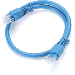 Ethereal 18-inch Cat6 Patch Cable- Blue