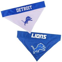 Pets First NFL NFC Reversible Bandana For Dogs, Large/X-Large, Detroit Lions