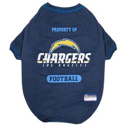 NFL AFC West T-Shirt For Dogs, X-Large, Los Angeles Chargers, Multi-Color